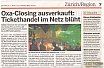 2013.03.27 - OXA Closing ausverkauft - Tickethandel im Netz blüht - 20 Min - Stories